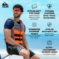 thumbnail image 2 of Quiksilver Men's Life Jacket, US Coast Guard Approved PFD, Flotation Device Level 70 Buoyancy Aid for Fishing Kayaking Boating, Dual Size L/XL 36"- 44", 2 of 7