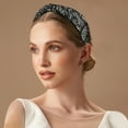 thumbnail image 2 of Unique Bargains 1 Pc Fashion Printed Knotted Headwrap for Women for Girls 6.69"x2.17" Beige, 2 of 6