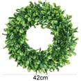 thumbnail image 4 of SPRING PARK Artificial Plastic Wreath Fake Jasmine Leaves Door Hanging Garland Decor, 4 of 6