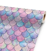 Mermaid Scales 24 x 52 Vinyl Wrap Sheet for large or custom items | 3M wrap DIY to custom skin gear of all types and sizes, including vehicles, boats, appliances, furniture, atvs,