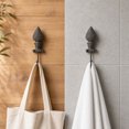 thumbnail image 5 of Fmxomd Rustic Cast Iron Coat Hooks (1Pack), Wall Mounted, Farmhouse Decorative, Heavy Duty Wall Hooks for Hanging Coats, Hats, Towels, 5 of 8