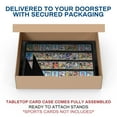 thumbnail image 6 of PENNZONI 1/2 Table Top Display Case w/ 2 Legs, Acrylic Baseball Card Show Case, Golden Oak, 6 of 7
