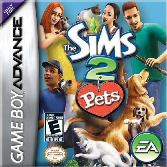 Restored The Sims 2: Pets (Nintendo GameBoy Advance, 2006) Video Game (Refurbished)