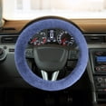 thumbnail image 5 of Seyotauo Fuzzy Steering Wheel Cover, Soft Wool Fur Steering Wheel Protector, Fluffy Wheel Covers for Winter Warm, Car Interior Decoration Accessories for Women Men, 5 of 8