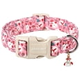 thumbnail image 1 of Collar para perro con forma de muñeco de nieve rosa ajustable para mascotas, diseño navideño, 1 of 4