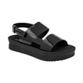 thumbnail image 1 of Sandalias de piso color Negro Exterior Sintético, Ajuste con Hebilla, Construcción Vegano RBBASICS 9870, 1 of 2