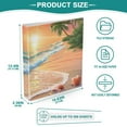 thumbnail image 5 of Sunset Beach Seastar Palm Tree Hardcover 3 Ring Binder 1.5 inch Round Rings with Interior Pockets Binders Organizer Office School 1 Pack, 5 of 9