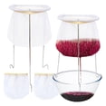 thumbnail image 1 of Lot de 2 Supports de Passoire, Support de Passoire avec 4 Sacs de Teinture Réutilisables, Sac Filtre Alimentaire Réutilisable Sacs à Gelée pour Jus, 1 of 7