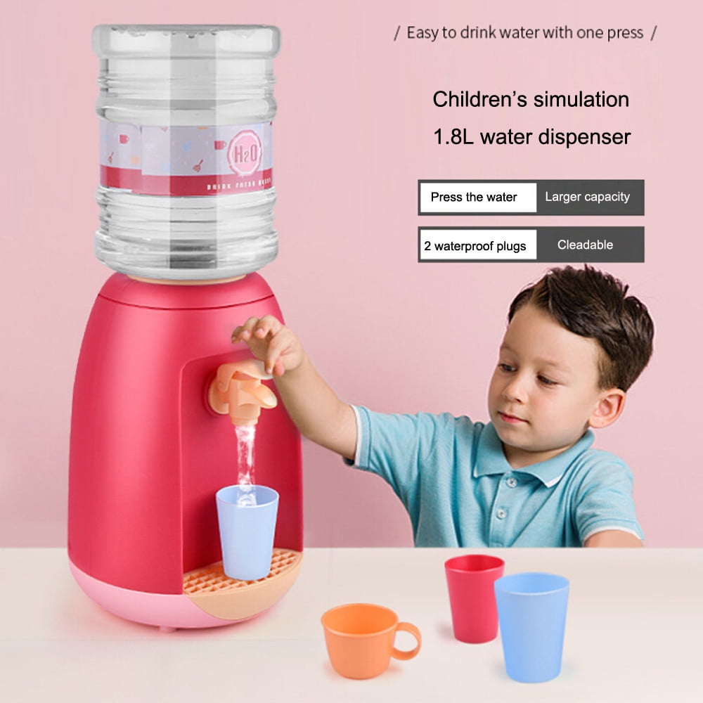 Pretend Play Mini Water Dispenser Set Toy Kitchen Appliances for Kids