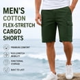 thumbnail image 3 of 5-Pack Men's Cotton Flex Stretch Cargo Shorts&nbsp;, 3 of 7