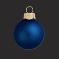 thumbnail image 2 of 6ct Matte Midnight Blue Glass Ball Christmas Ornaments 4" (100mm), 2 of 4