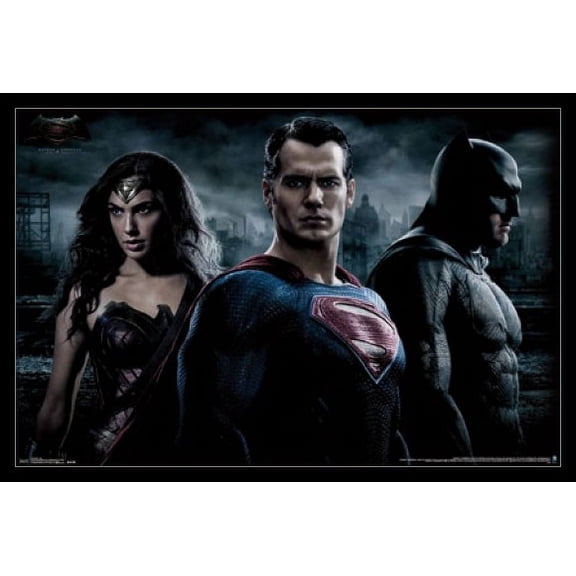 Batman vs. Superman - Trio Laminated & Framed Poster Print (34 x 24)
