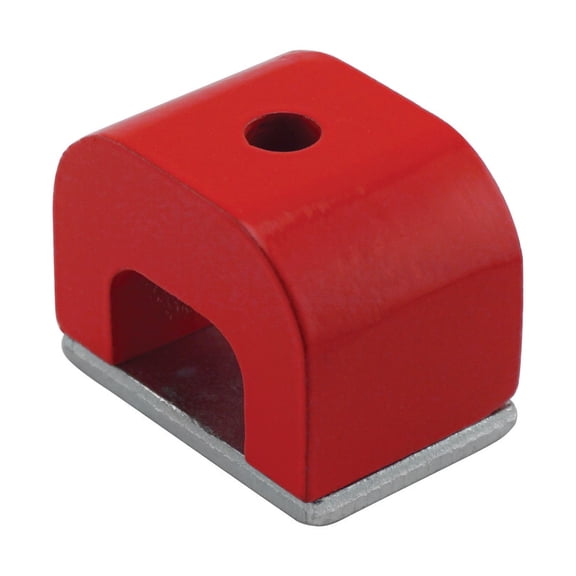 Master Magnetics 07270 2 oz. Red Horseshoe Magnet