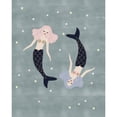 thumbnail image 3 of Straatsma, Leah 20x24 Black Modern Framed Museum Art Print Titled - Light Mermaids, 3 of 5