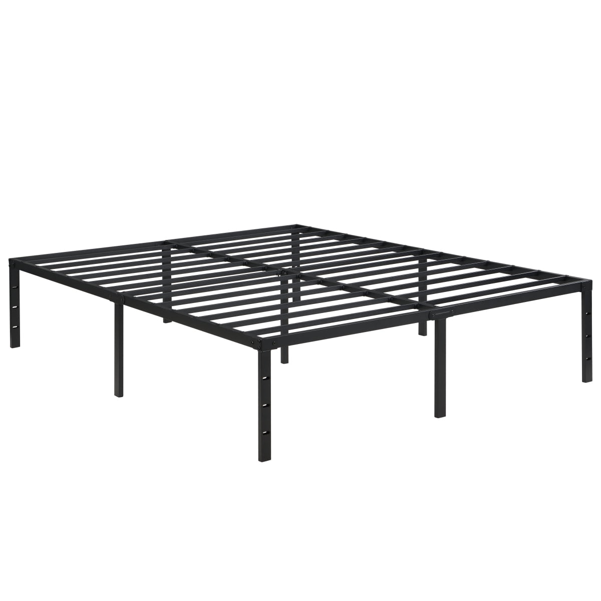 Black Queen Size Heavy-Duty Metal Bed Frame   Noise-Free  Quick & Easy Assembly