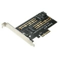 thumbnail image 1 of Carte d'Extension M.2 NVME vers PCI-E X4 Adaptateur SSD avec Interfaces M.2 M-key B-key, 1 of 8