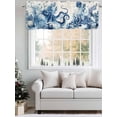 thumbnail image 5 of Blue Jellyfish Coastal Curtain Valances for Windows, Nautical Octopus Summer Ocean Kitchen Valance Window Treatment, Light Filtering Block Curtains for Bathroom/Bedroom/Living Room 60'' x 18'', 5 of 9