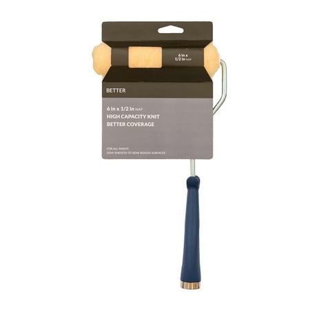 BETTER 6 in x 1/2 in nap High Density Knit Paint Mini Roller with Frame