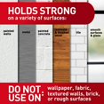 thumbnail image 3 of JSticky Nail Wire Back Hanger White: Adhesive Hooks, Metal, 8 lb Capacity, Light Silver, 1 Pack, 3 of 5