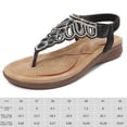 thumbnail image 2 of Sandalias de thong de mujeres con arco Soporte de timón Sandalias romanas de diez rianas Sandalias cómodas para verano elegante, 2 of 6