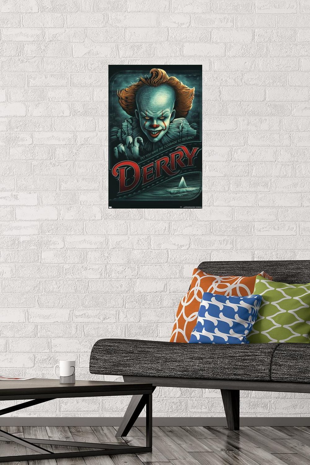 IT - Pennywise Derry Wall Poster, 14.725" x 22.375"