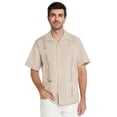 thumbnail image 1 of 9 Crowns Essentials Men's Guayabera Button Down Shirt, 1 of 4