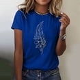 thumbnail image 2 of Ruyang Tops for Women, Women's T Shirts Short Sleeve Tees Graphic Print Loose Summer Tops Loose Fit Lightweight Shirt S-2XL, 2 of 4