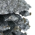 thumbnail image 6 of Northlight Glitter and Sequin Pine Cone Christmas Ornament - 5" - Silver, 6 of 6