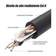thumbnail image 4 of Cable De Red Plano Categoría 6 Cat6 Rj45 30m Ethernet Negro, 4 of 4