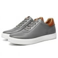 thumbnail image 6 of CMR CHAMARIPA Height Increasing Casual Shoes - Gray Leather Men's Shoes That Make You Taller 6CM / 2.36 Inches, 6 of 9
