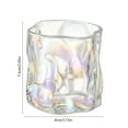 thumbnail image 3 of Eolstice 170ml Twist Shaped Colorful Whiskey Tumbler Glass, Thickened Base Beer Glass for Daily Use, Novelty Design Drinking Cup for Cocktail Beverage, for Home Bar Party, 3 of 6