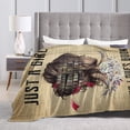 thumbnail image 4 of Wijzvio Just A Girl Who Loves Books Throw Blanket Soft Fuzzy Fleece Blanket For Couch Bed Living Room Decoration 80"X60", 4 of 9