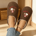 thumbnail image 5 of ATENAR Slippers for Women,House Slippers,House Slippers for Women,Close Toe,Cozy,Warm,Brown,6.5-7, 5 of 8