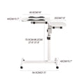thumbnail image 5 of Lorelo Bed Side Table, Height Liftable Overbed Bedside Table with Wheels, Adjustable Tilt Hospital Bed Table, Foldable Over Bed Table for Home, 5 of 7