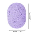 thumbnail image 3 of Unique Bargains 1 Pc Reusable Sponge Face Scrubber Thickening for Removing Makeup 4.33"x3.46" Purple, 3 of 6