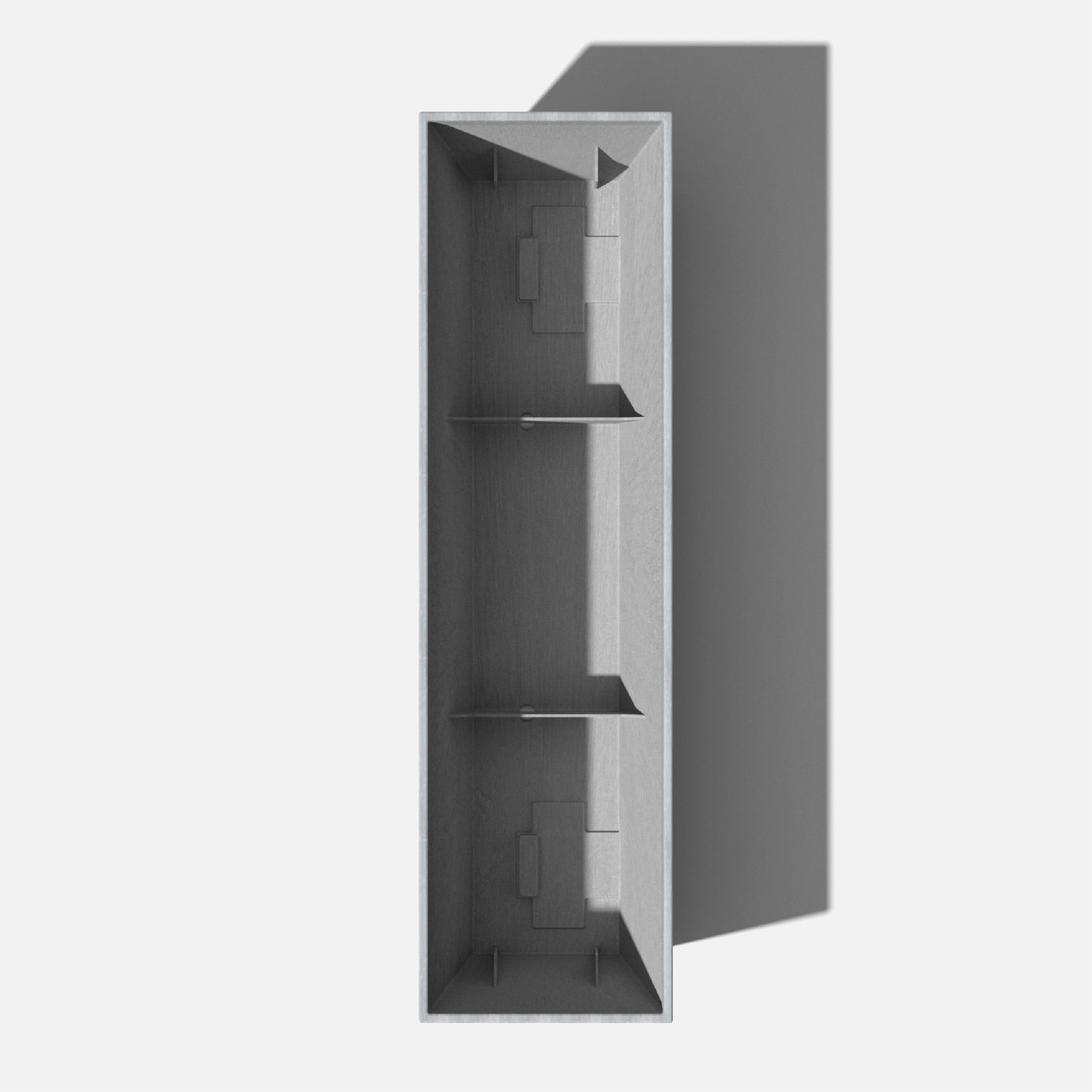 Veradek Pure Series Window Box 36" Plastic Planter - Gray