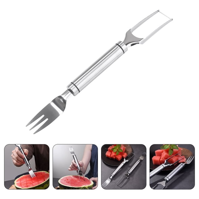 FUEENIRVA Cuchillo Para Sandía Integrado Y Mango Ergonómico De Acero Inoxidable