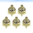 thumbnail image 2 of 5PCS Round Crown Shape Candy Storage Boxes Plastic Creative Gift Boxes Containers for Birthday Wedding Party (Golden), 2 of 7