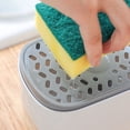 thumbnail image 2 of 2 pack Dish Soap Dispenser and Sponge Holder for Kitchen Sink, Sponge Included, 13 Ounces,, 2 of 3