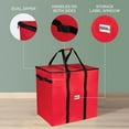 thumbnail image 3 of Christmas Ornament Storage Container, Stores Up to 48 - 6 Ornaments with 4 Individual Trays- 600D Tear Resistant Material, 3 of 10
