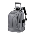 thumbnail image 1 of Mochila con ruedas Mochila informal Maleta de gran capacidad Mochila con ruedas Mochila para computadora portátil para adultos Niños Escuela Trabajo Gris, 1 of 8