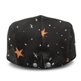 thumbnail image 3 of FUIALDOLG Star & Dot Galaxy Print Polyester Newsboy Flat Cap with All-Match, Retro Vintage Forward Newsboy Hat for Daily Walking Hunting Camping, 3 of 4