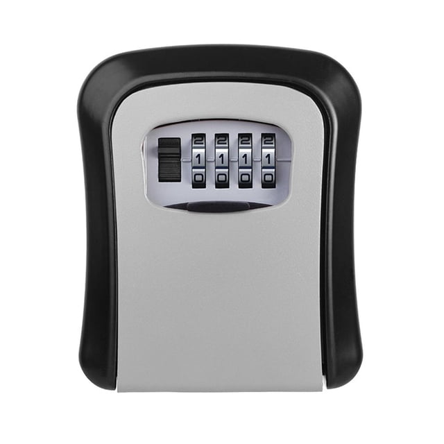 Caja de seguridad para llaves montada en la pared Caja de seguridad para llaves a prueba de polvo para exteriores (gris) Tmvgtek Para estrenar