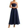 thumbnail image 5 of PRETTYGARDEN Cocktail Dresses for Women Summer Formal Elegant Tube Top Strapless Spring Wedding Guest Party Midi Dress, 5 of 10