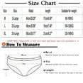 thumbnail image 3 of Iyufng Plus Size Panties for Women,Women's Panties Women Print Comfortable Solid Women's Fashion Middle Waist Briefs,Womens Panties, 3 of 4