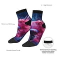 thumbnail image 6 of Fuzoiu Color Explosion Makeup Brush Print Adult Socks, Crew Moisture-wicking Socks, Unisex Cushion Crew Socks,Casual Sports Ankle Socks, 6 of 7