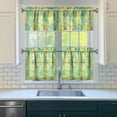 thumbnail image 2 of Boho Country Curtains 24 Inch - 3 Panel Rustic Farmhouse Set with Vintage Blooming Botanicals, Rod Pocket Kitchen Window Drapes, 2 of 5