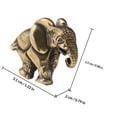 thumbnail image 2 of unbranded Figurilla De Elefante En Latón Dorado Con Detallado Para Sofisticada, 2 of 6