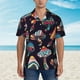 thumbnail image 5 of Camisas hawaianas de moda para hombres, camisas de manga corta con estampado de anclas de hongos, lindas camisetas de dibujos animados para niños, camisas de playa para vacaciones de verano para mujer, 5 of 5