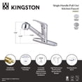 thumbnail image 4 of Kingston Brass KS881C Wyndham Single-Handle 1-Hole Deck Mount Pull-Out Sprayer Kitchen Faucet in Polished Chrome, 4 of 4